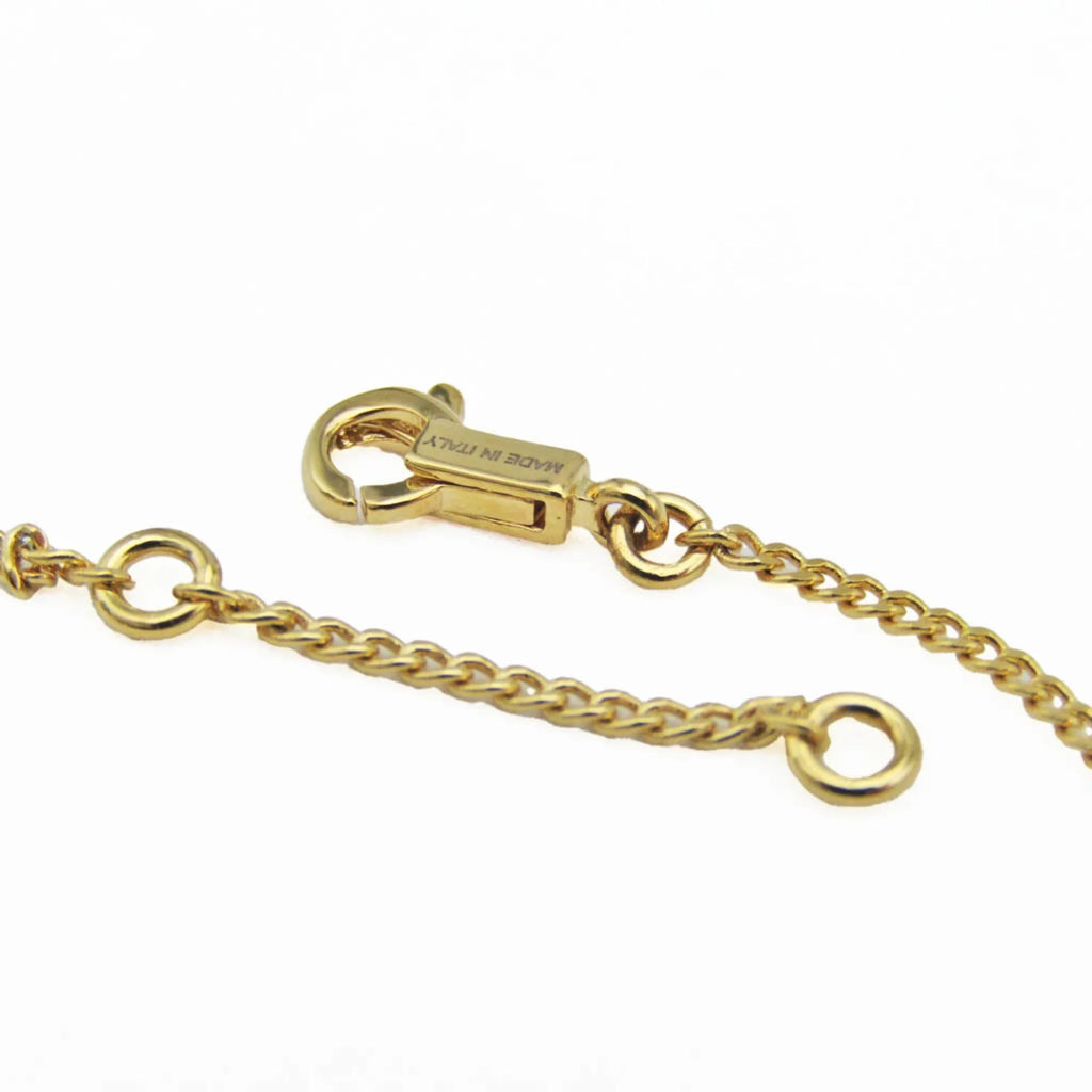 Pre-Owned Celine Alphabet P 46B0 6BRA Metal No Stone Charm Bracelet Gold (Good)