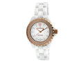 Women's PS4892WR Swiss Ceramic Swarovski Crystal White Dial Watch