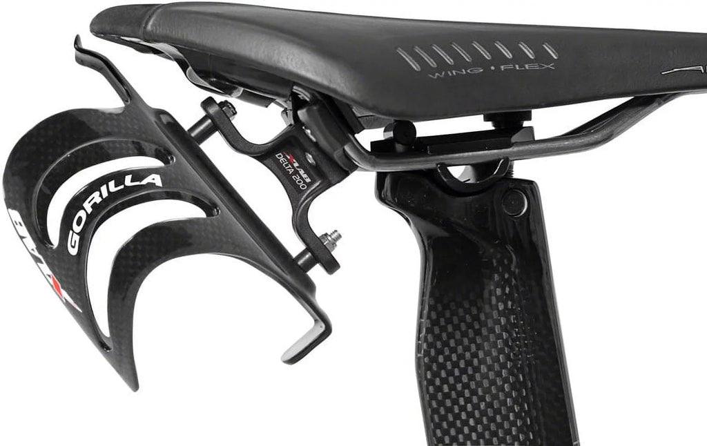 XLAB Delta 200 Rear Water Bottle Cage Black Saddle Mount Aero Bicycle Parts