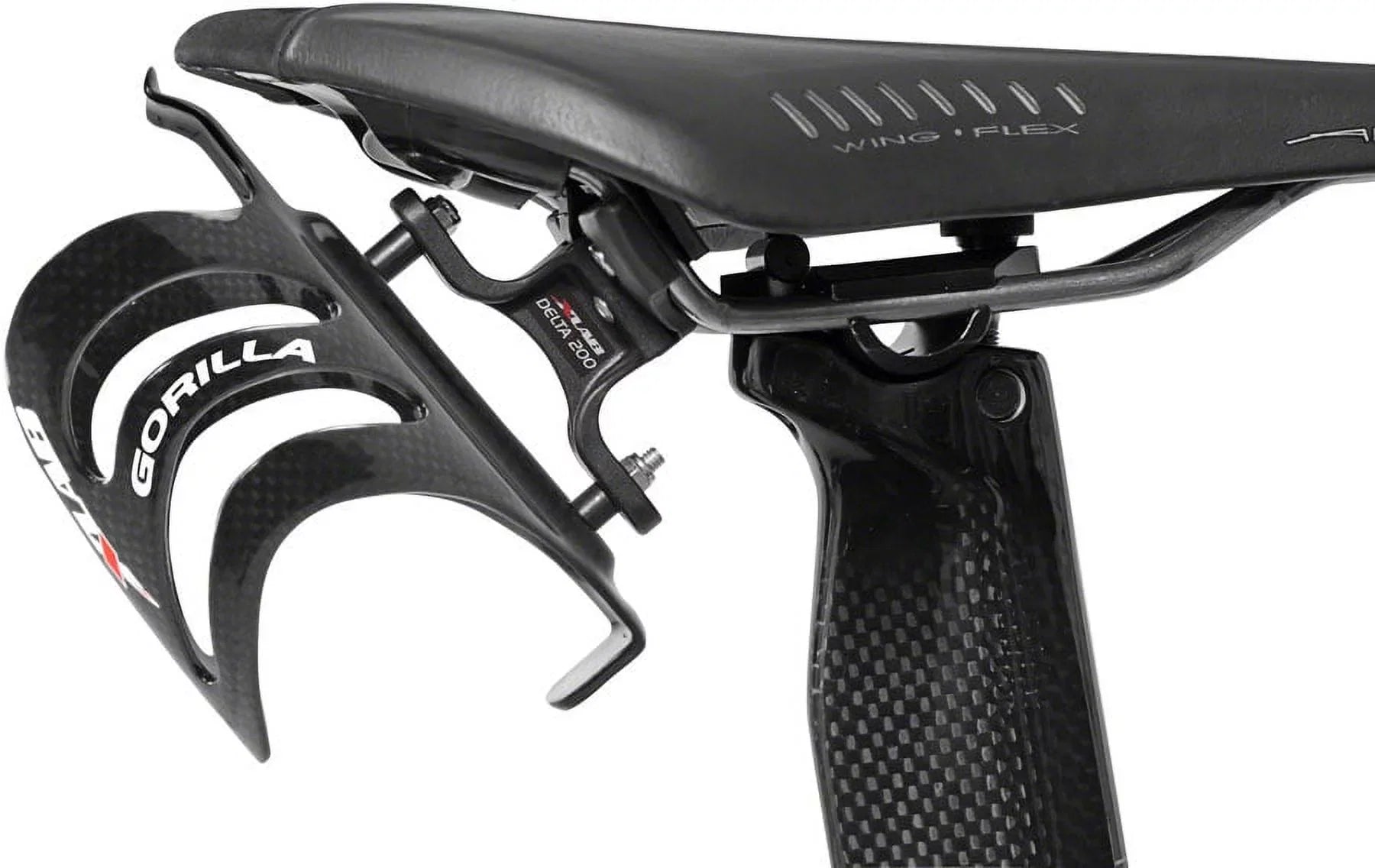 XLAB Delta 200 Rear Water Bottle Cage Black Saddle Mount Aero Bicycle Parts