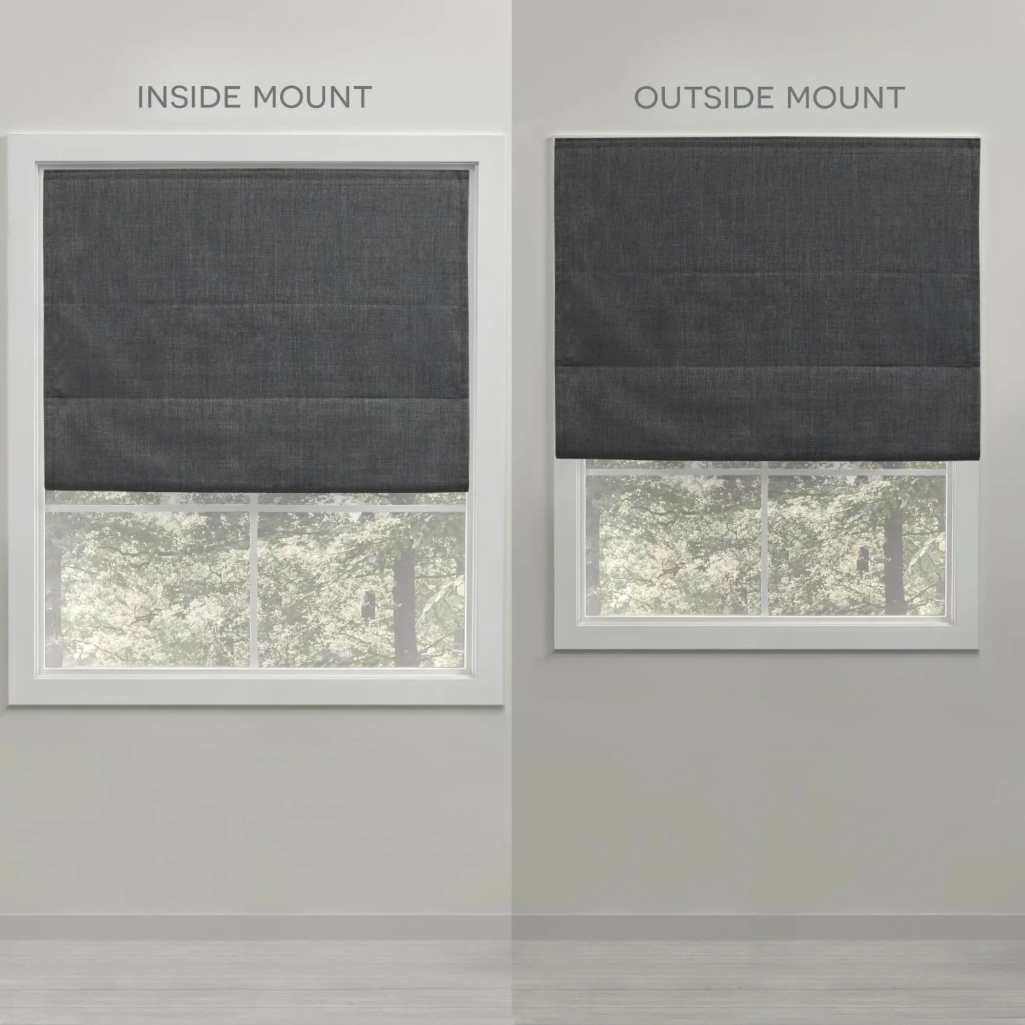 Exclusive Home Esme Total Blackout Roman Shade, 31"x64", White