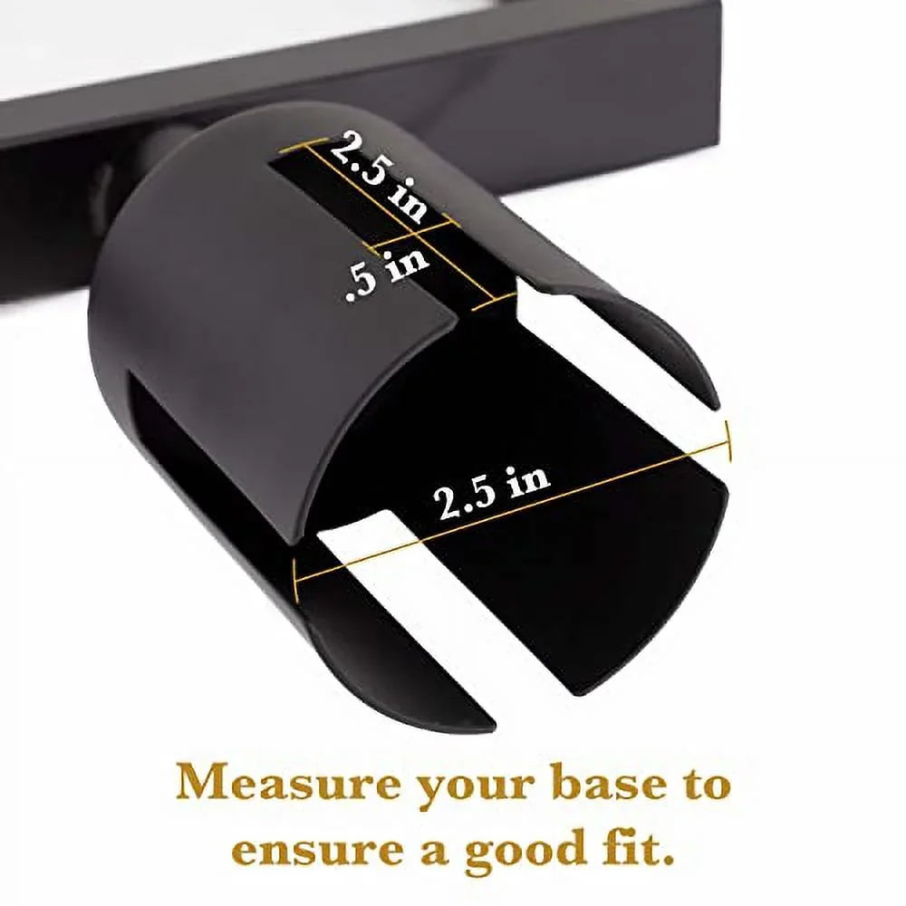 8.5" x 11" Stanchion Sign Holder - Double-Sided Black Metal Portrait Frame 2" Diameter Retractable Belt Stanchions by Pudgy Pedro's Party Supplies