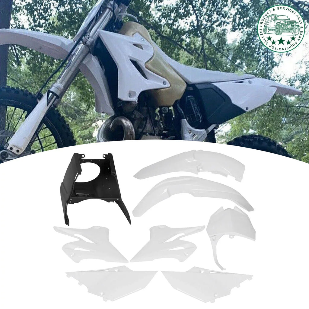Kojem Restyle Plastic Complete Kit 2002-2014 Yamaha YZ125 YZ250 White
