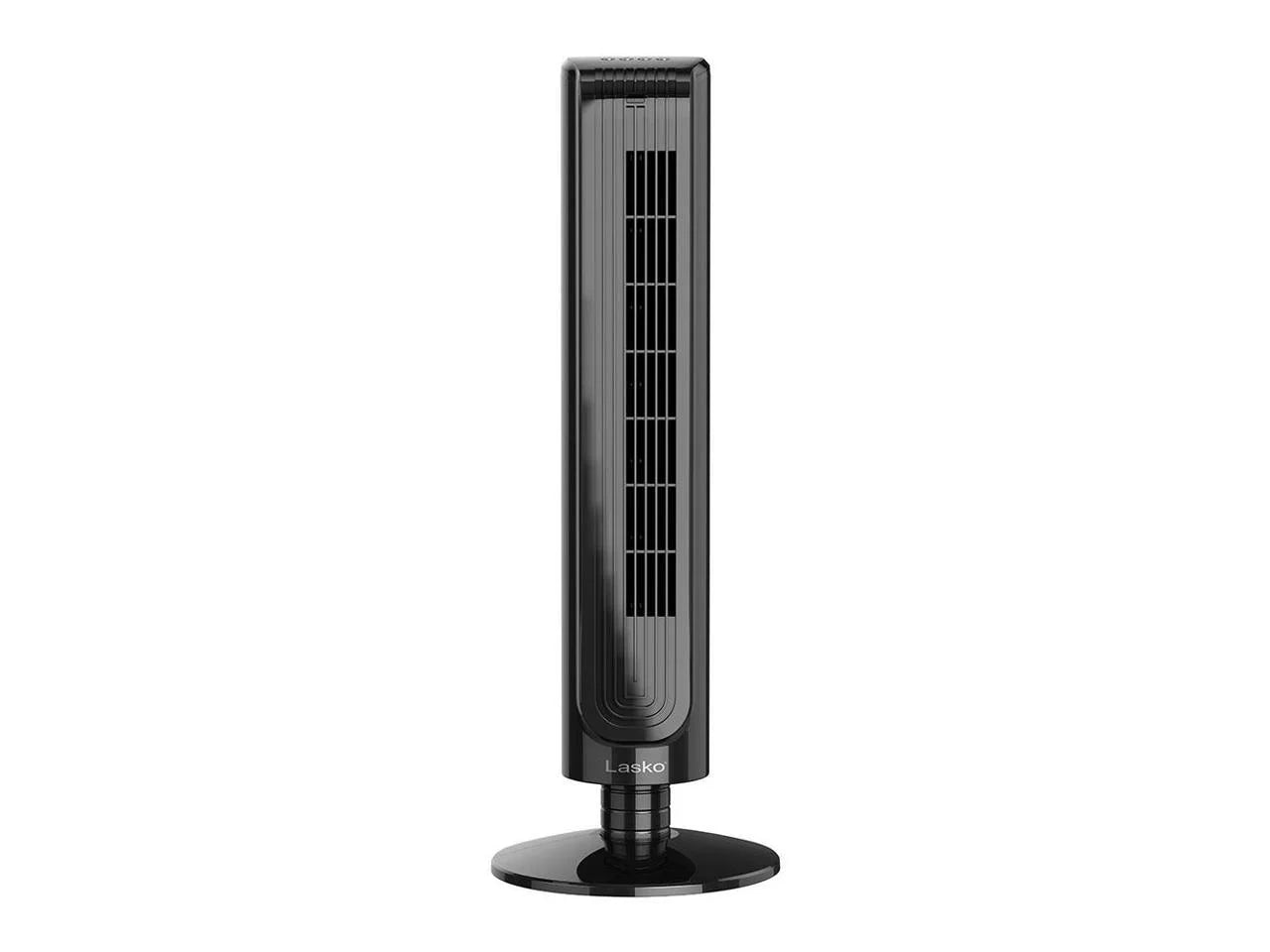 Lasko 32 Inch Slim Portable 3 Speed Oscillating Tower Fan with Remote