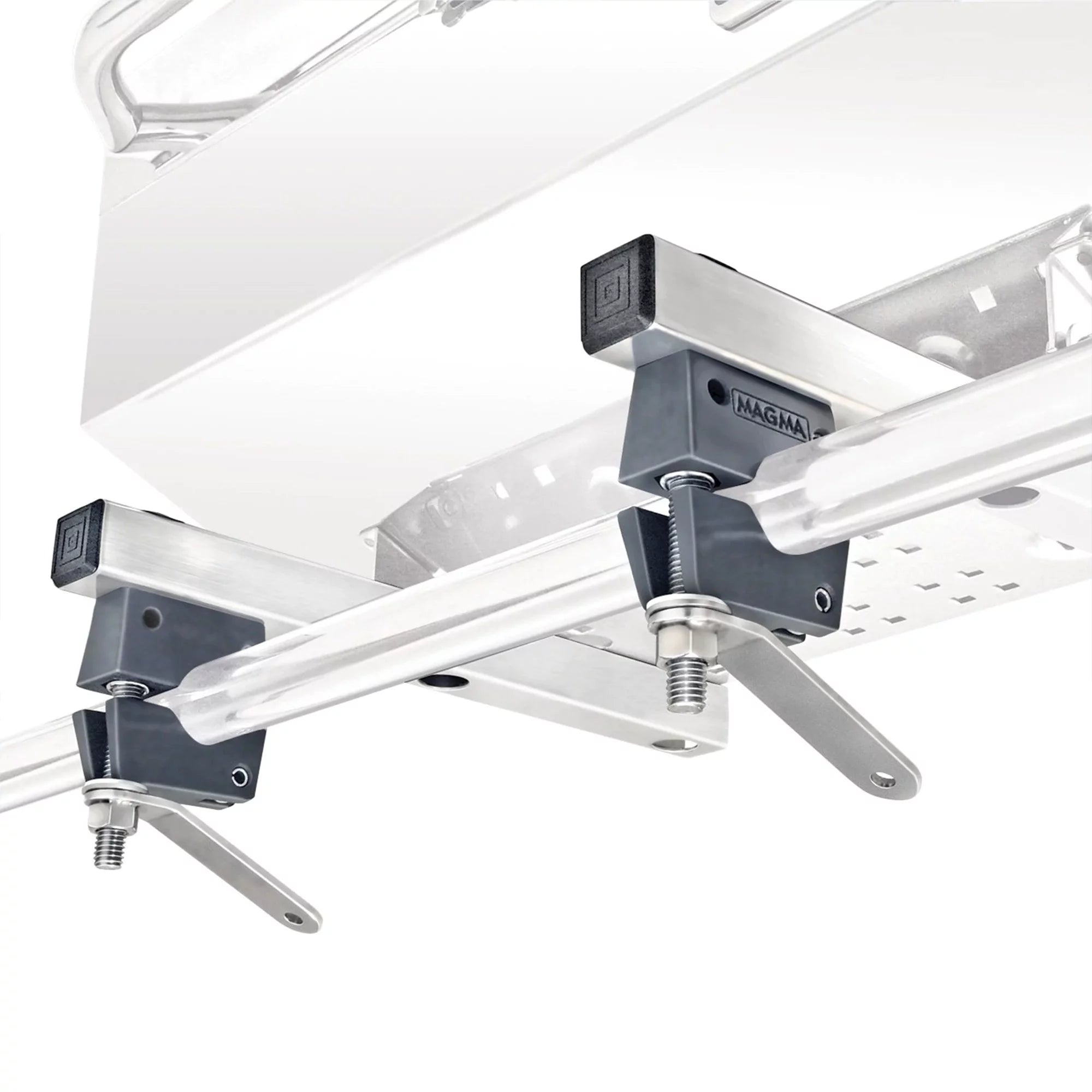 Magma Dual Extended Horizontal Round Rail Mount Rectangular Grills - T10-685