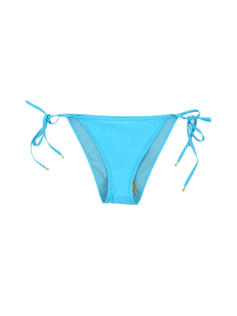 Ramy Brook Women's Lesia Side Tie Swim Bottom Separates Swimsuit(S, Splash Blue)
