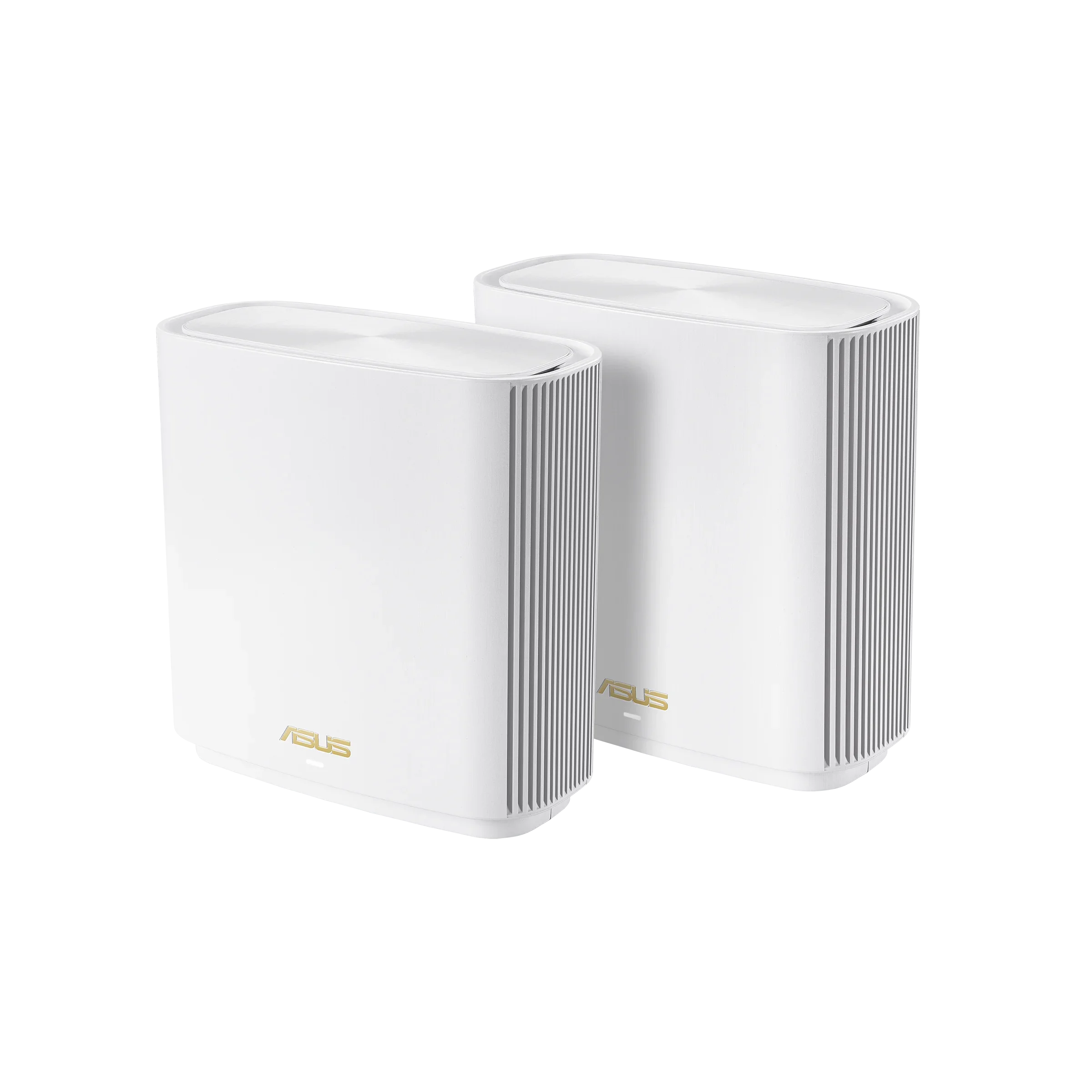 ASUS ZenWiFi AX Whole-Home Tri-band Mesh WiFi 6 System (XT8-WHITE)-2 pack, Protection up to 5,500 sq.ft/6+rooms, 6.6Gbps, 3 SSIDs, life-time free network security and parental controls, 2.5G port