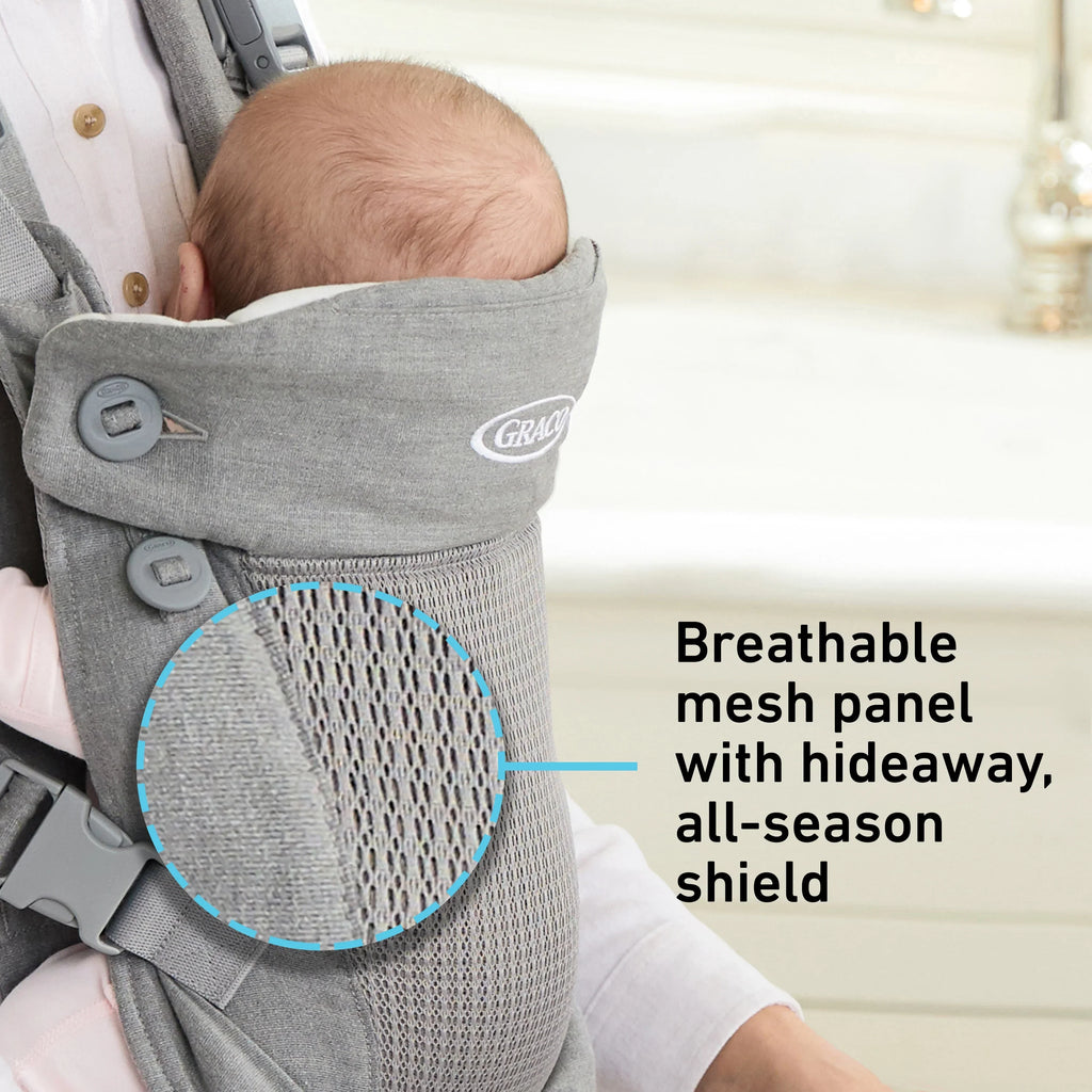 Graco Cradle Me 4-in-1 Baby Carrier, Mineral Gray