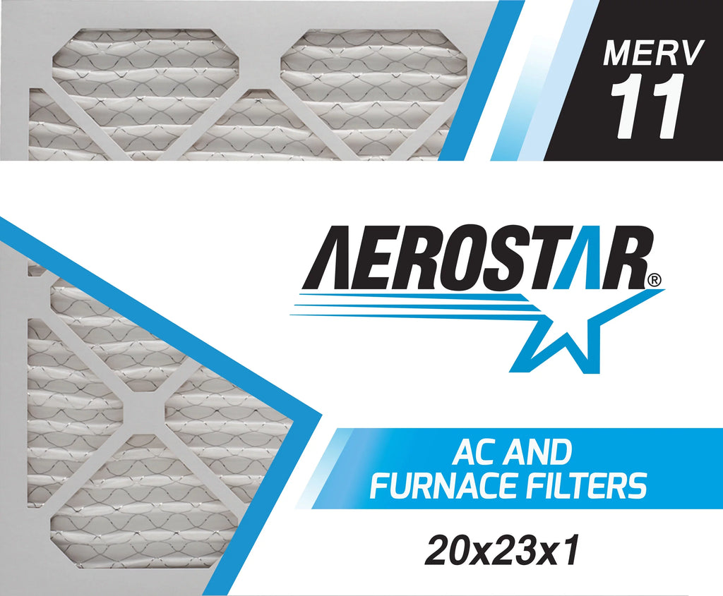 Aerostar 20x23x1 MERV 11, Air Filter, 20x23x1, Box of 4