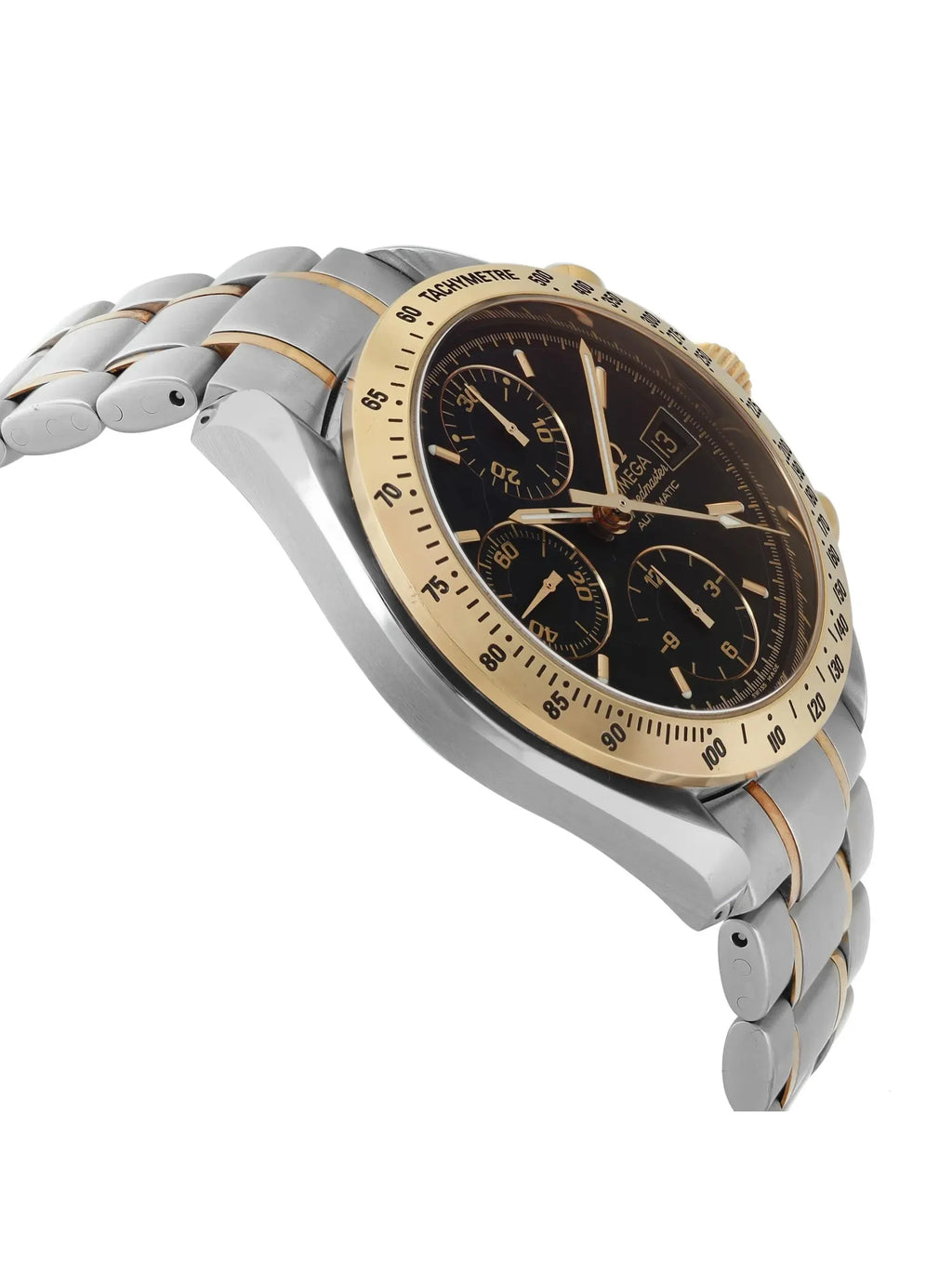 Pre-owned Omega Speedmaster 39 Automatic Gold Steel Men Watch 3313.50.00 (Good)