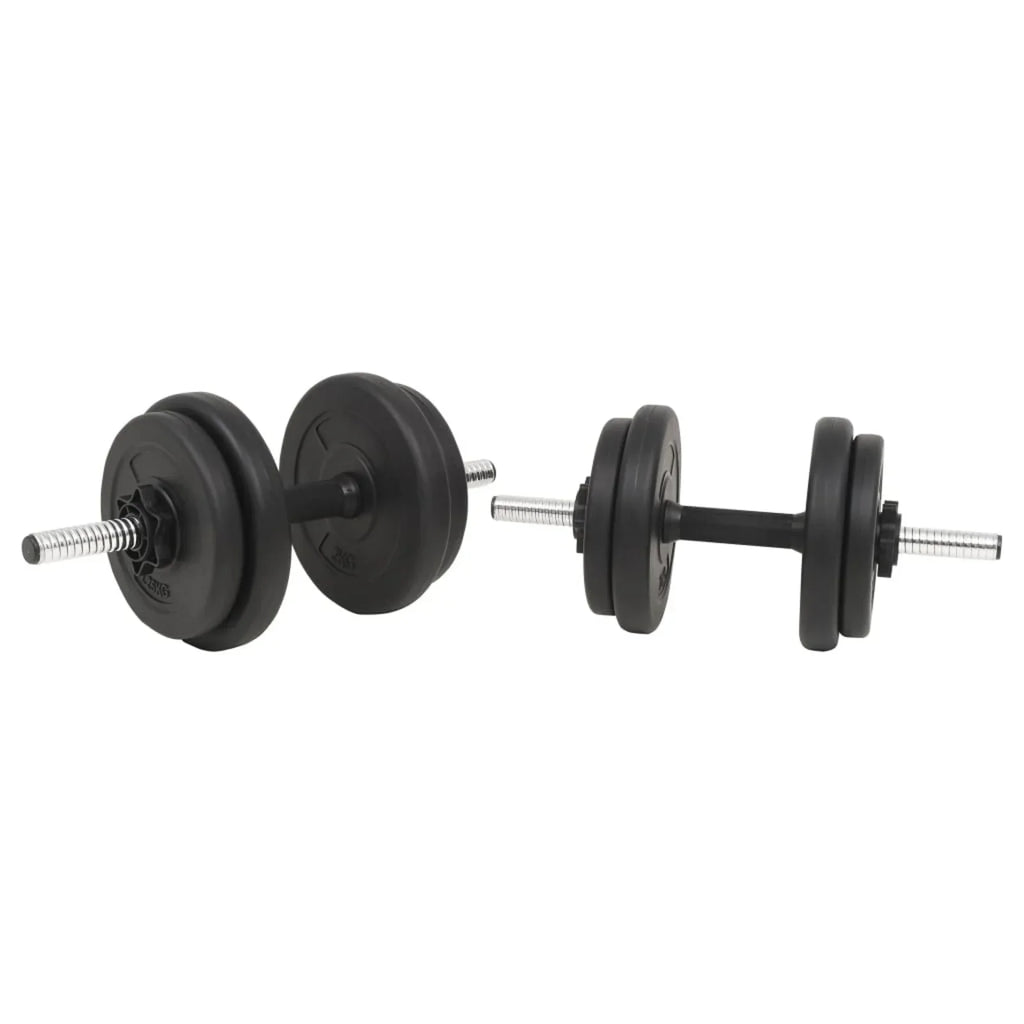 moobody Barbell and Dumbbell Set Weight Plates with Bars 66.1 lb Strength Training, Weightlifting, Bodybuilding, Fitness, Home Gym
