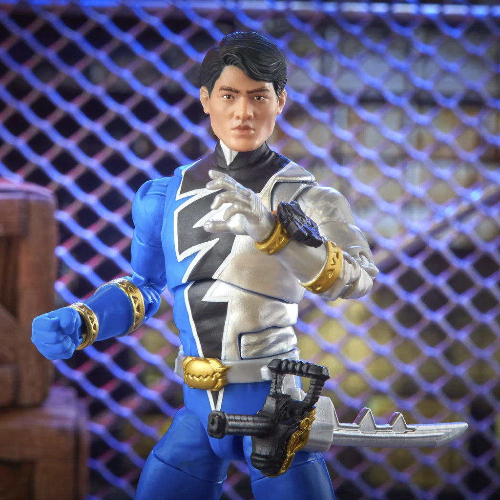 Power Rangers Lightning Collection Dino Fury Blue Ranger 6-inch Premium Collectible Action Figure Toy with Accessories