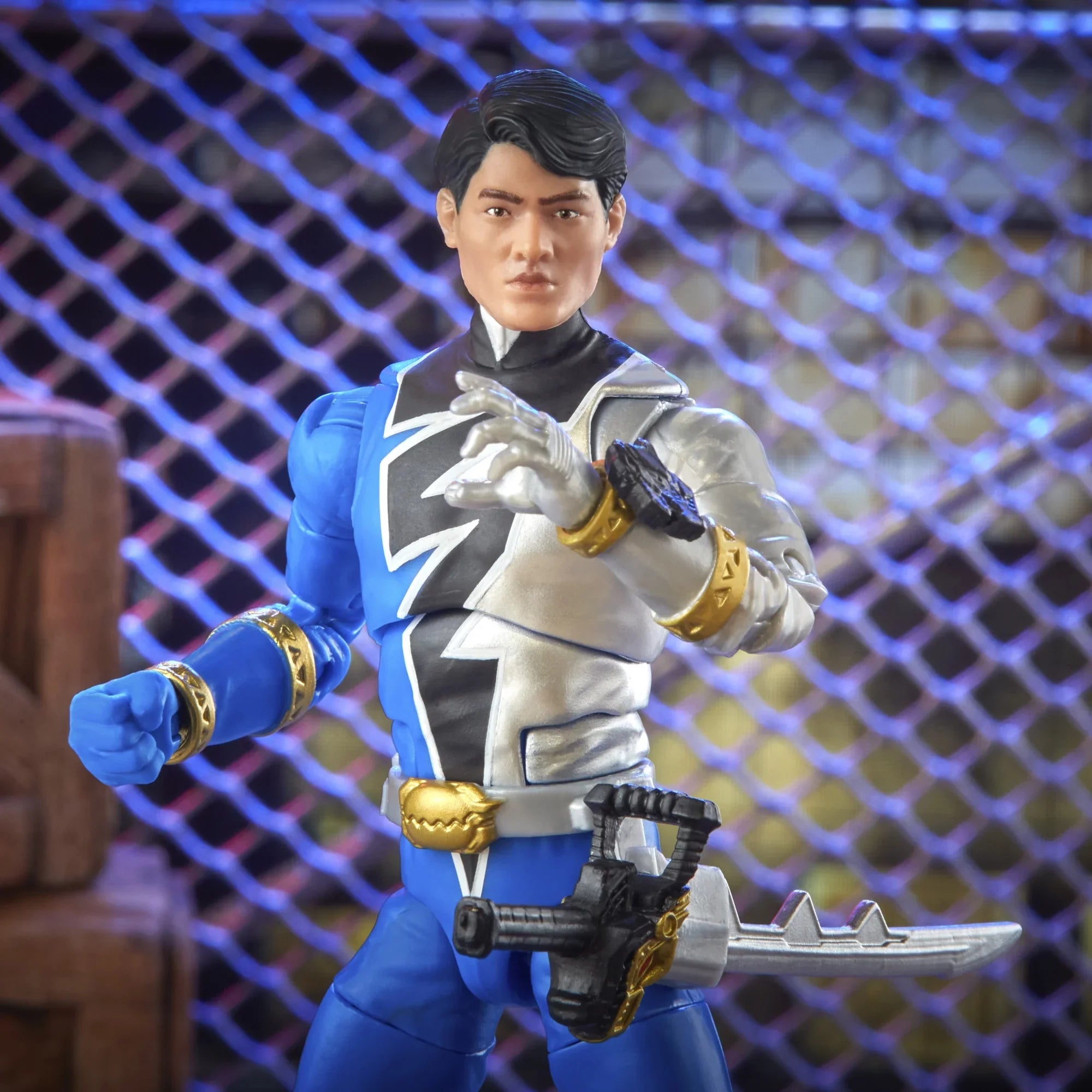 Power Rangers Lightning Collection Dino Fury Blue Ranger 6-inch Premium Collectible Action Figure Toy with Accessories