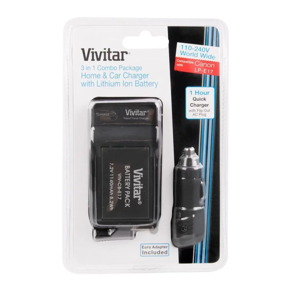 Vivitar PG-T6I Deluxe Power Battery Grip Canon EOS Rebel Cameras Bundle with 2x 1140mAh Battery & Charger Kit