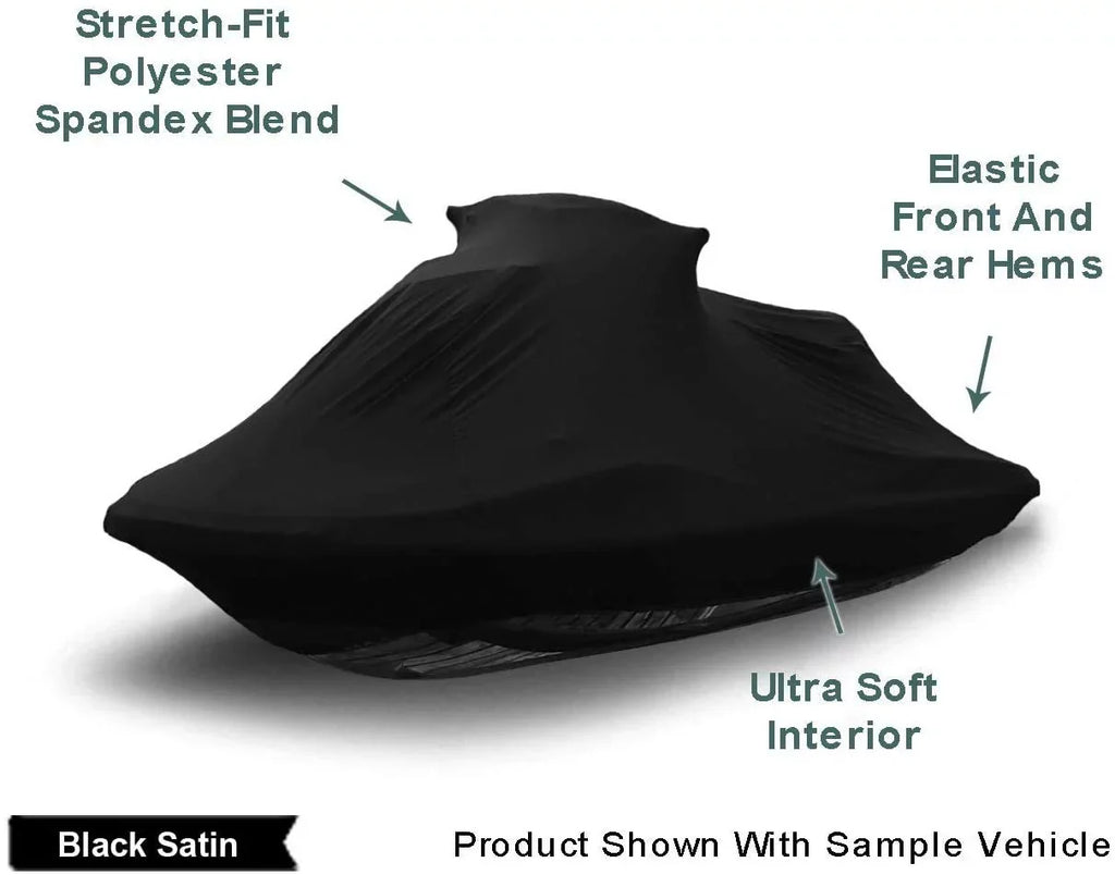 Indoor Jet Ski Shield Yamaha Wave Runner 650 LX 1991-1993 - Black Satin - Ultra Soft & Stretchy - Protects from Dust & Dings Inside! Includes Storage Bag - Indoor ONLY