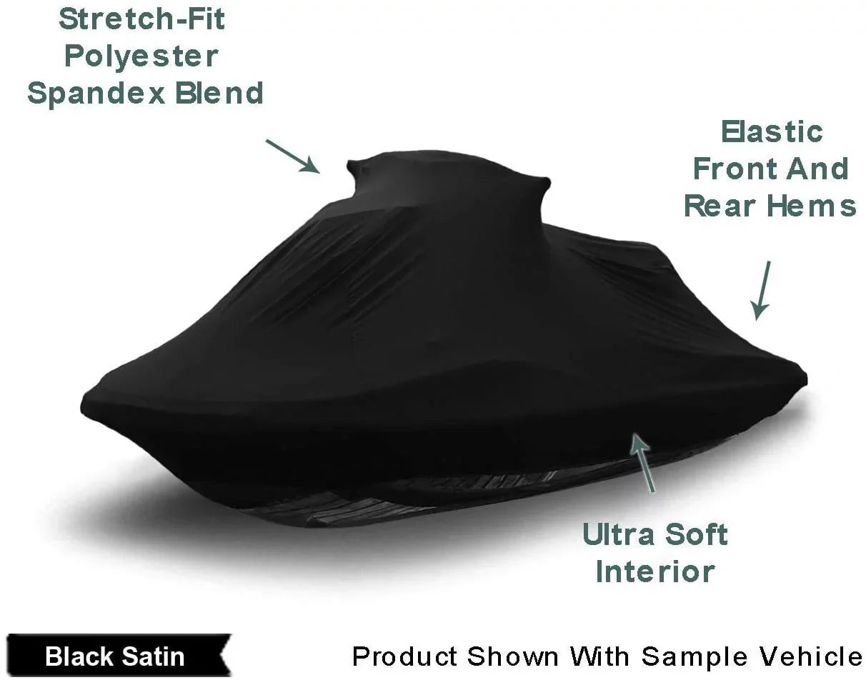 Indoor Jet Ski Shield Yamaha Wave Runner 650 LX 1991-1993 - Black Satin - Ultra Soft & Stretchy - Protects from Dust & Dings Inside! Includes Storage Bag - Indoor ONLY