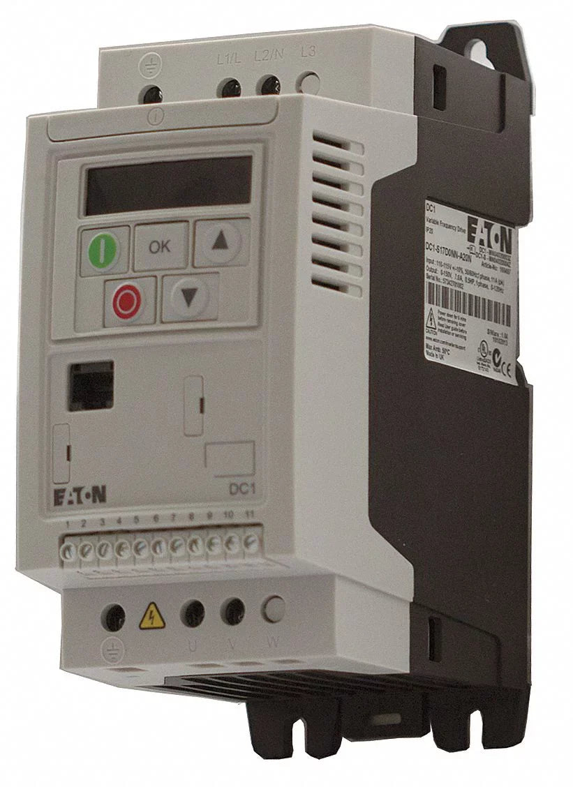 Eaton Variable Frequency Drive,1 hp,115V AC DC1-1D4D3NN-A20CE1