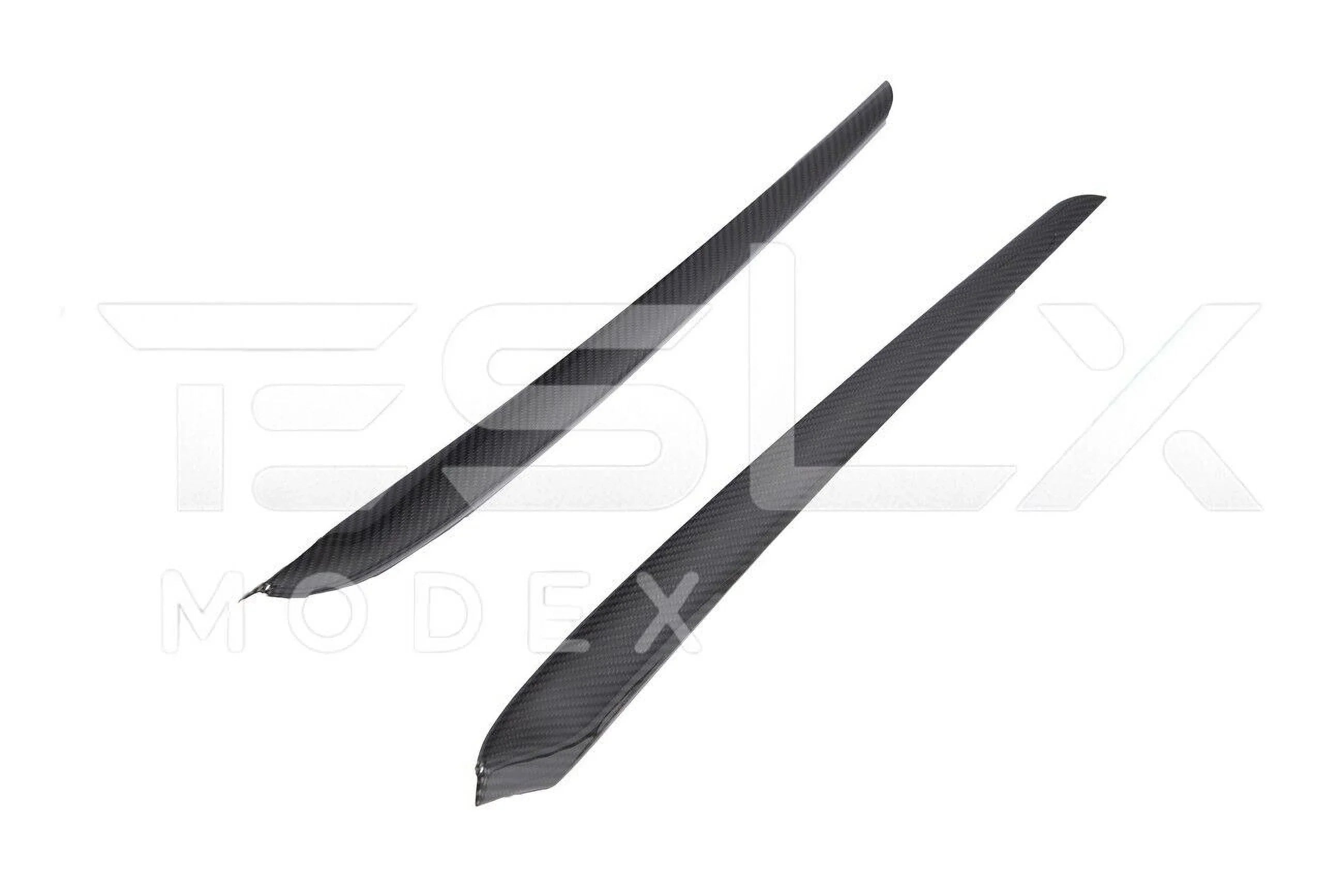 Replacement For 2020-2023 TESLA Model 3 & 2020-Up Model Y Factory Style CARBON FIBER Interior Front Door Trim Panel Protection Pair