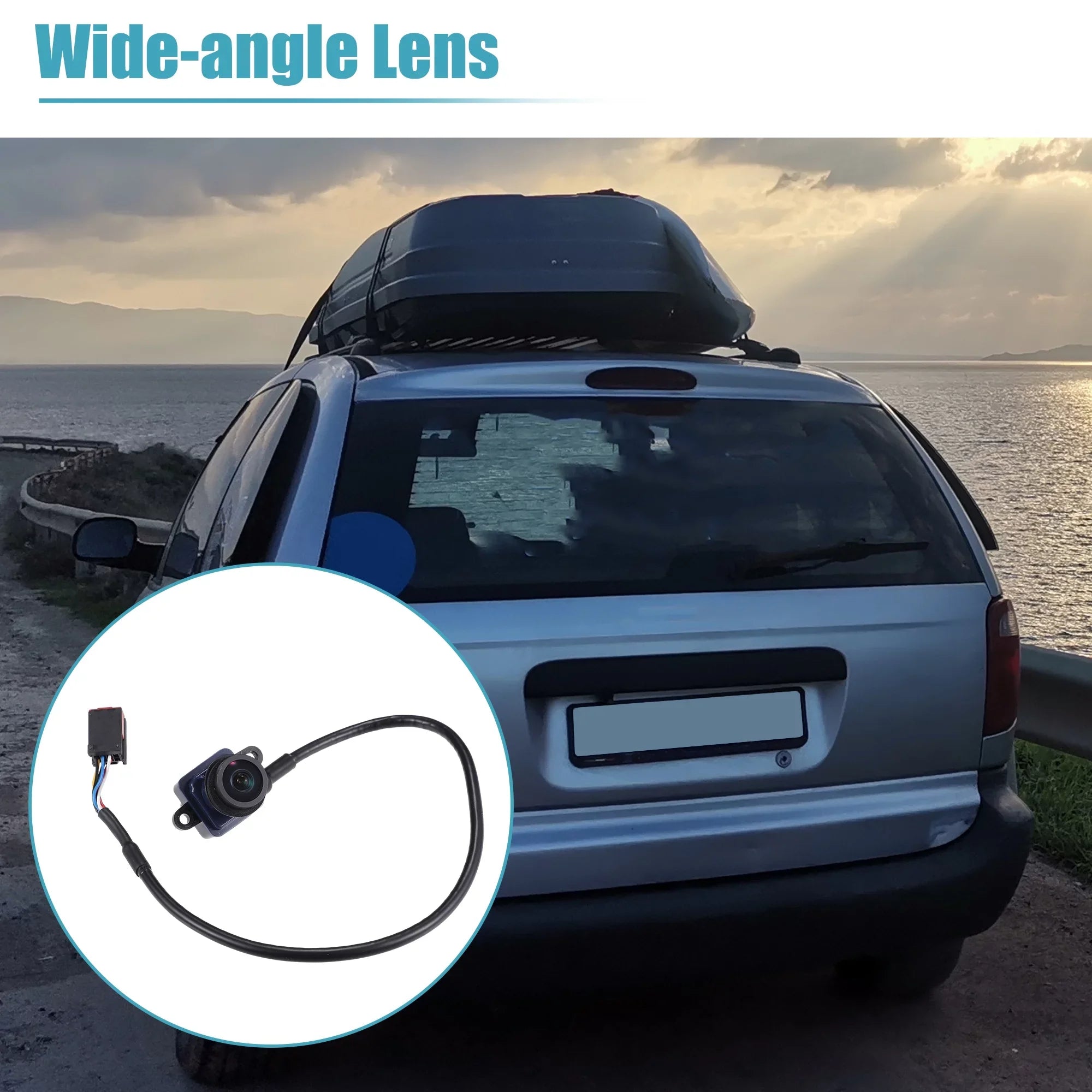 Unique Bargains Rear View Backup Parking Camera Ram ProMaster 1500 2014-2018 No.68288201AA Black