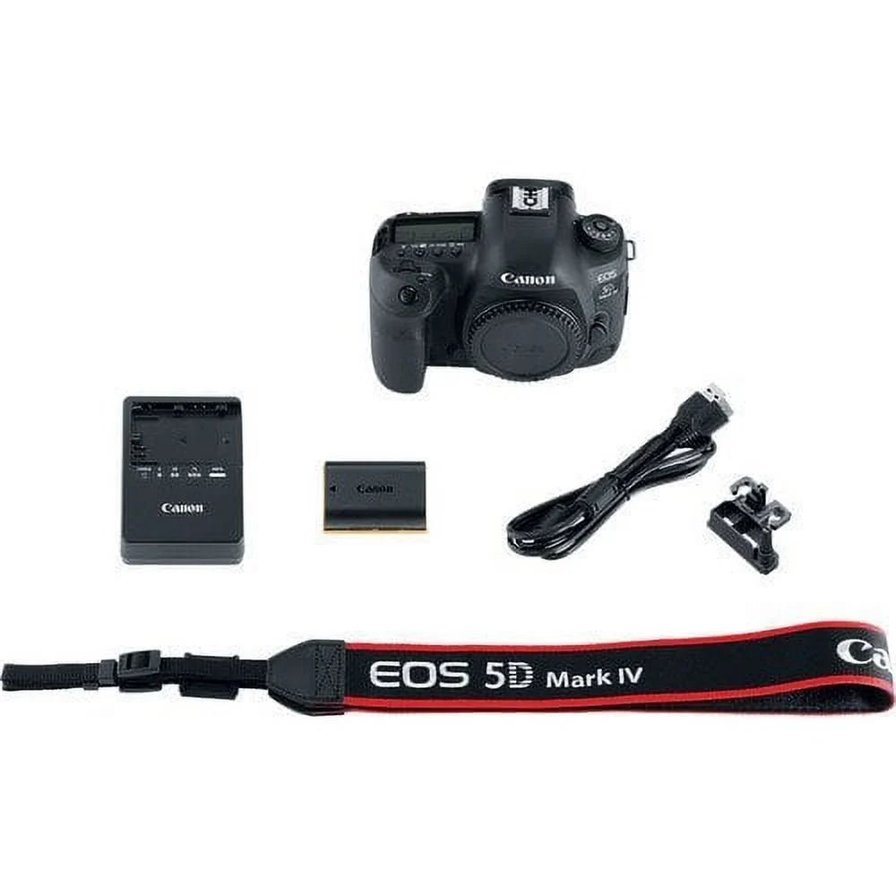 Canon EOS 5D Mark IV DSLR Camera ( Body Only ) + I3e-Pro Camera Gadget Bag + I3e-Pro High Speed 16GB SD Card + I3e-Pro Cleaning Kit - ( International Version )