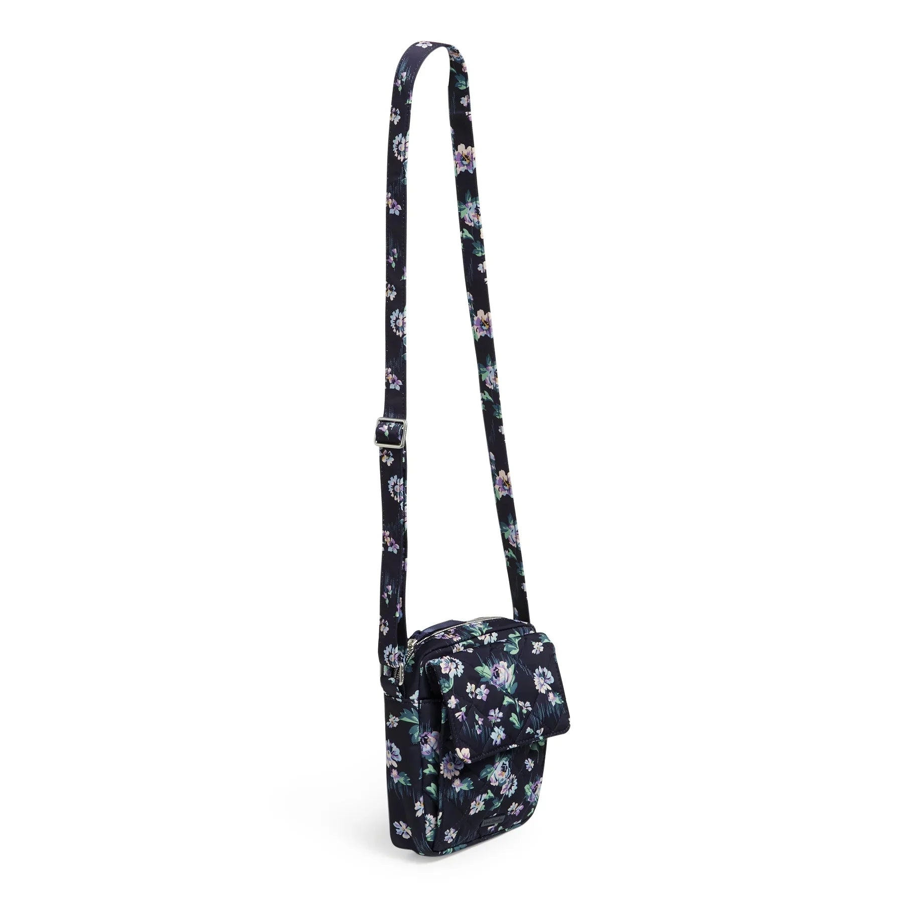 Vera Bradley Women's Permance Twill Small Crossbody Bag Navy Garden