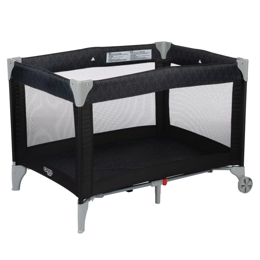 Cosco Kids Funsport Portable Compact Baby Play Yard with Carry Bag, Noir Dot
