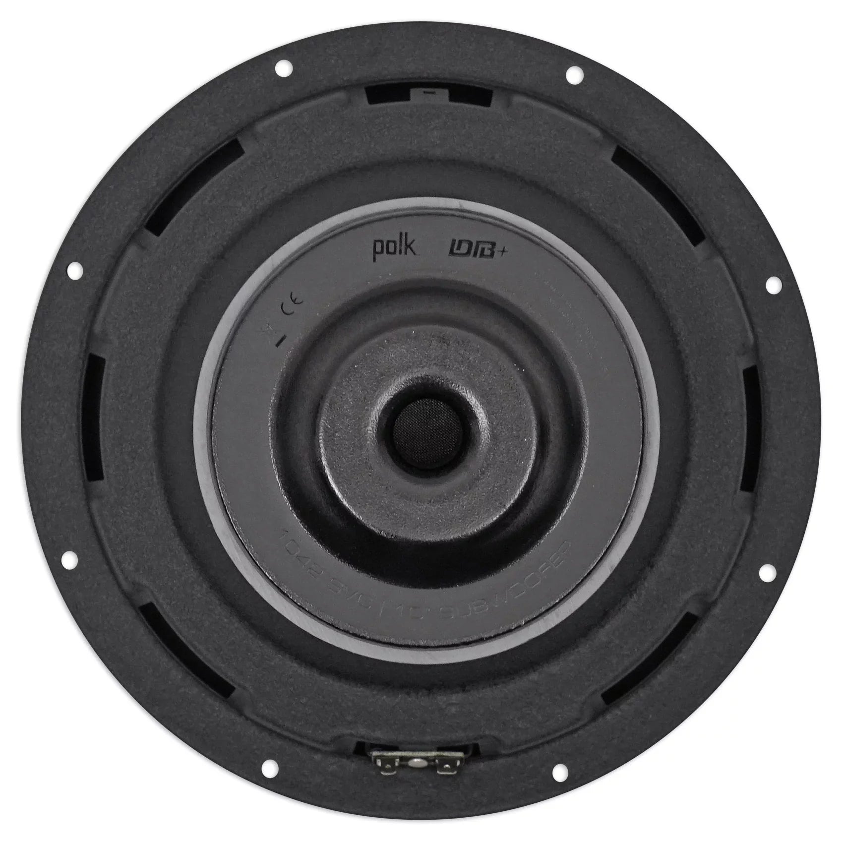 (2) Polk Audio DB1042SVC 10” 1050w Single 4-Ohm Car/Marine Audio Subwoofers Subs