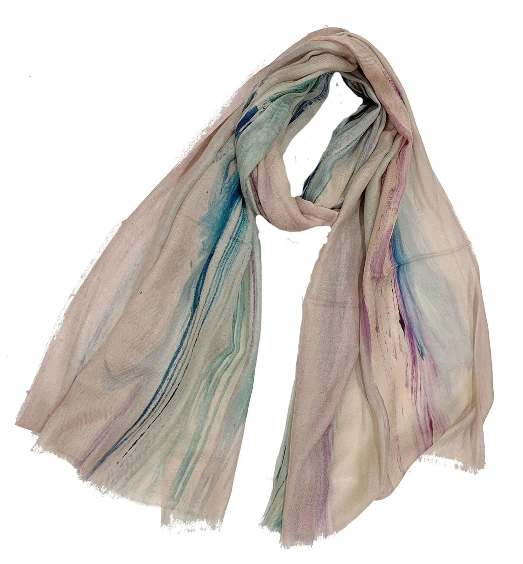 Violet Clouds - Cashmere/Wool Blend Scarf by James Paul Cheung
