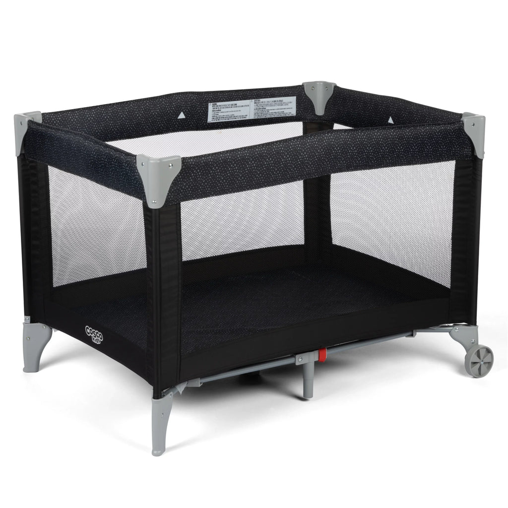 Cosco Kids Funsport Portable Compact Baby Play Yard with Carry Bag, Noir Dot