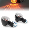 BFY 1Pair Motorcycle Turn Signal Lamp Amber Indicator Blinker Light w/ Clear Wrap Yamaha Bolt XVS950 2014 2015 2016 2017 2018