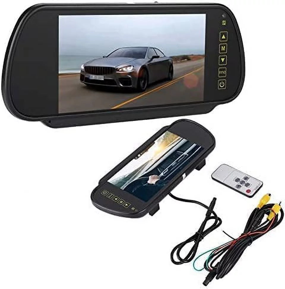 Bileeko Car Rear View Mirror 7 Inch LCD Vehicle Monitor Screen Parking