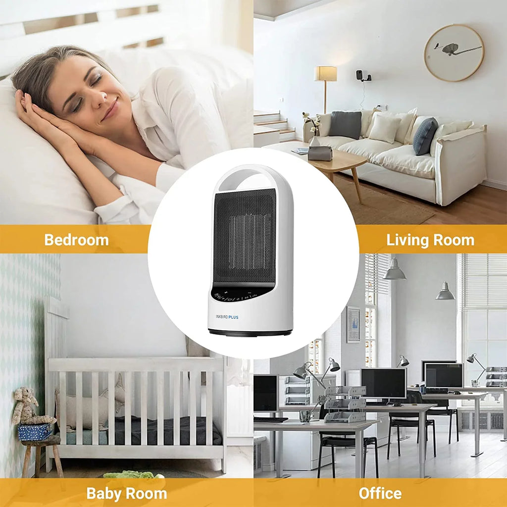 INKBIRDPLUS 1500W Portable WiFi Space Heater with 24 Hours Timer, 3 Modes, Overheating &Tip-over Protection Support Alexa, Bedroom, Office and Indoor Use