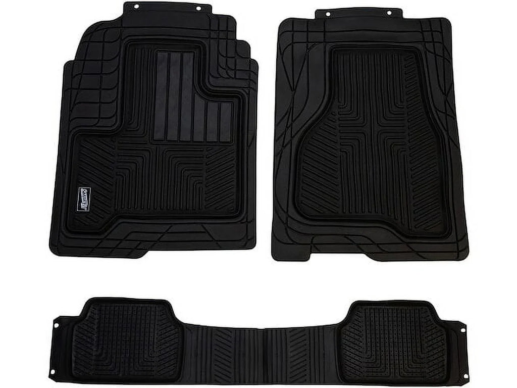 Floor Mat Set 3 Piece - with 2009 - 2018 Chevy Traverse 2010 2011 2012 2013 2014 2015 2016 2017