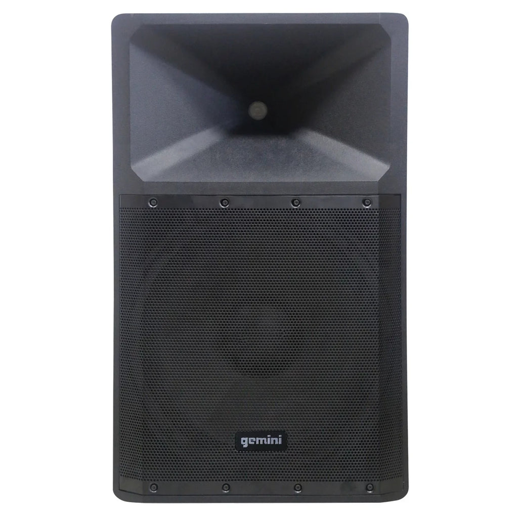 Gemini GSP-2200 Ultra Powerful Bluetooth 2,200 Peak Watt Speaker with Built-In Media Player & GMU-M200 UHF Dual Wireless Microphone System , 843631171035