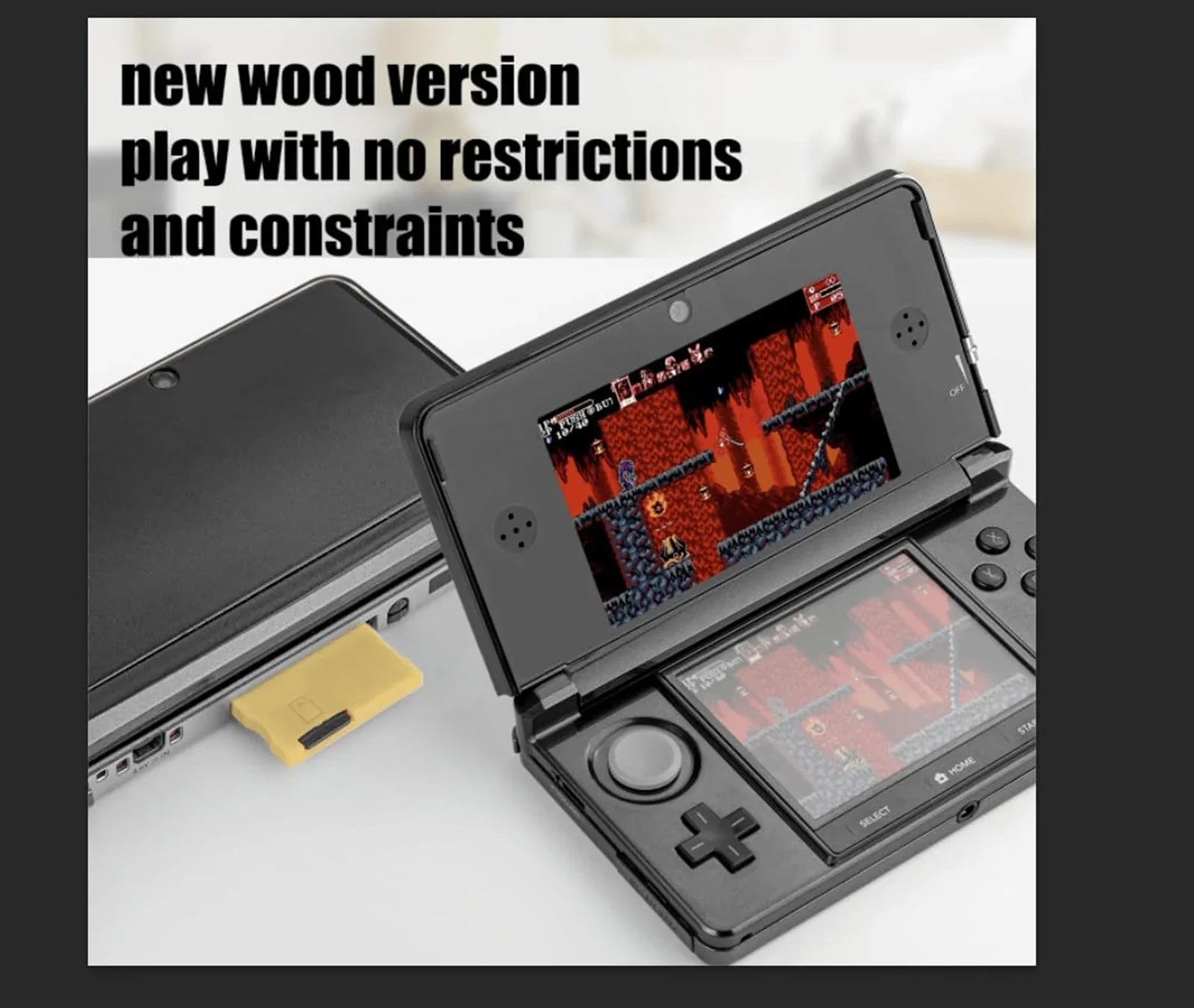 Upgraded 2023 SDHC Wood Version Plus Card with 64GB TF Micro SD Card Nintendo DS DSI 2DS 3DS NDS, No Game Timebomb