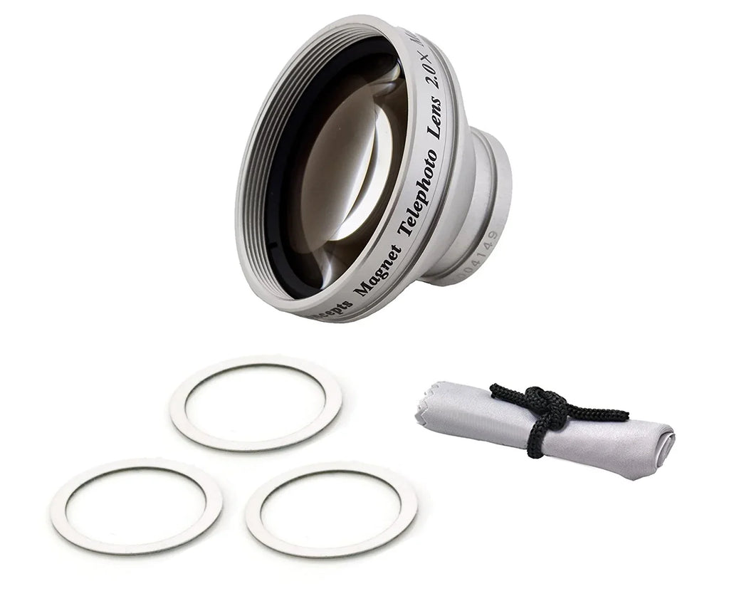 Nikon COOLPIX P330 2.0x Telephoto (Magnetic Lens) + New West Micro-Fiber Cleaning Cloth