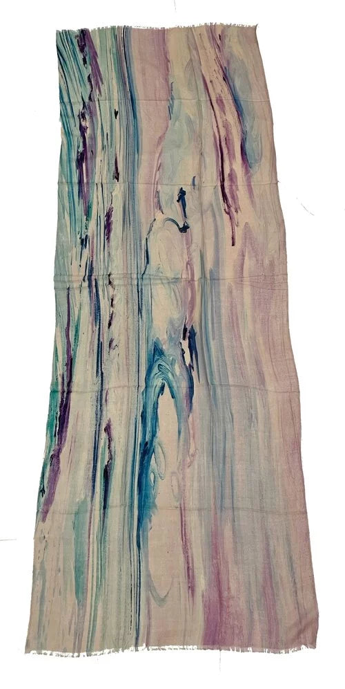 Violet Clouds - Cashmere/Wool Blend Scarf by James Paul Cheung