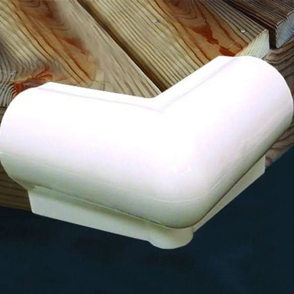TAYLOR MADE 90º Vinyl Corner Bumper 6" x 6" White #703905
