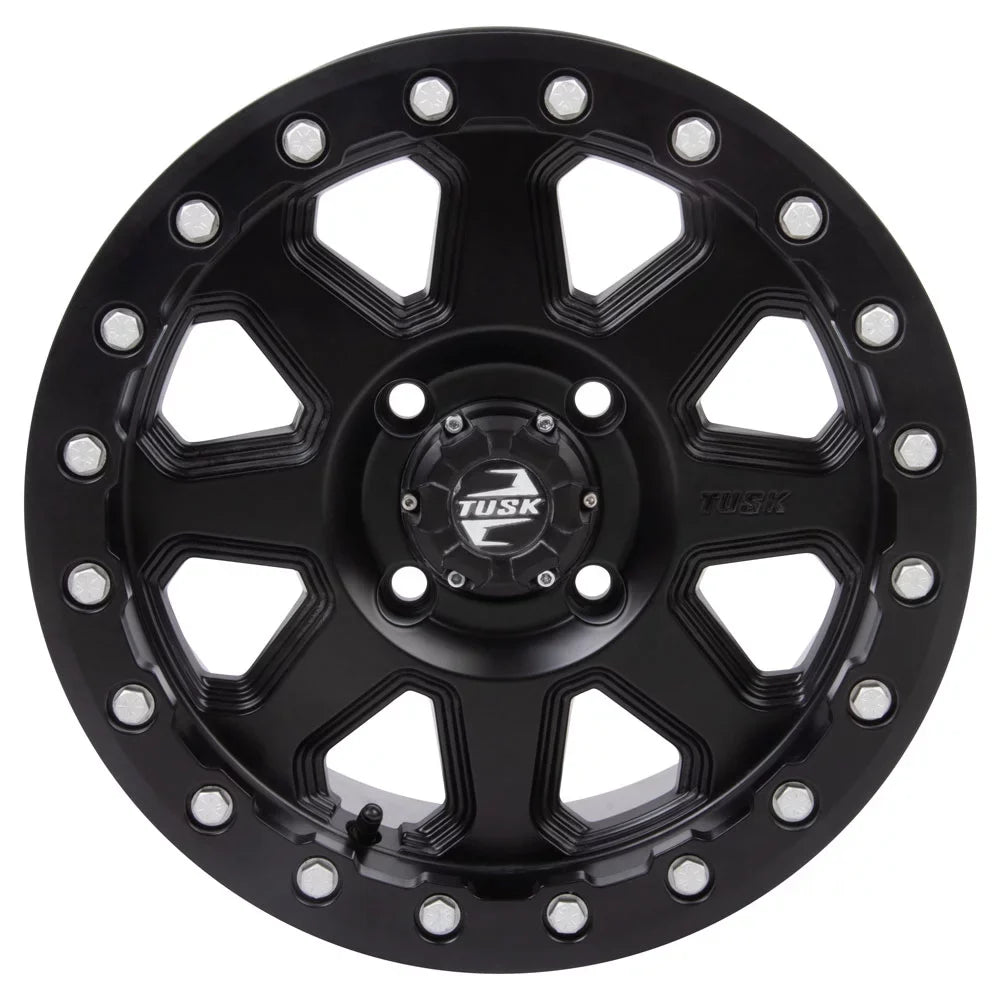 4/110 Tusk Uinta Beadlock Wheel 14x7 5.0 + 2.0 Matte Black For Yamaha Viking VI EPS Ranch Edition 2022