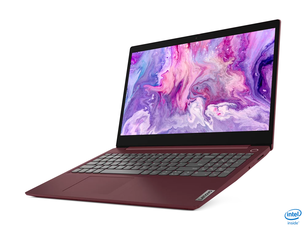 Restored LENOVO 81WE00L5US IdeaPad 3 15IIL05 15.6" FHD i5-1035G1 1GHz Intel UHD Graphics 8GB RAM 256GB SSD Win 10 Home Cherry Red (Refurbished)
