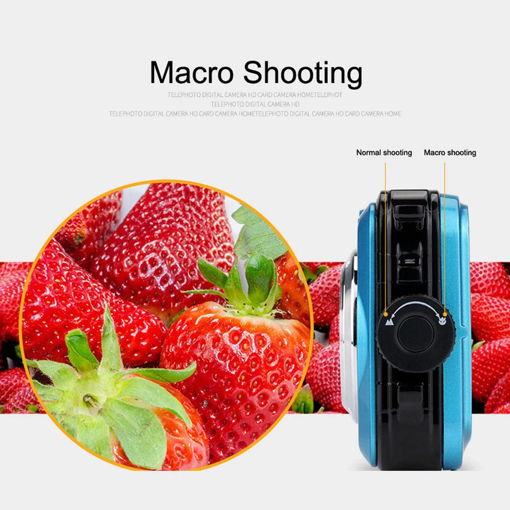 Megapixel Waterproof Dual Screen Full HD 1080P Digital Camera For Under Water Photo And Video Recording For Selfies With LED Flash Light Teen Electronics Girls