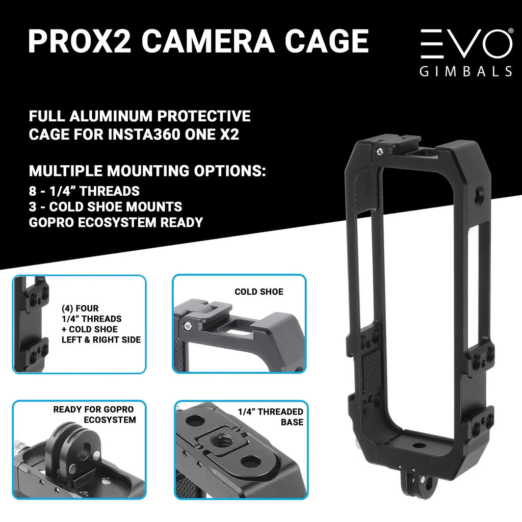PROX2 Camera Cage Insta360 ONE X2
