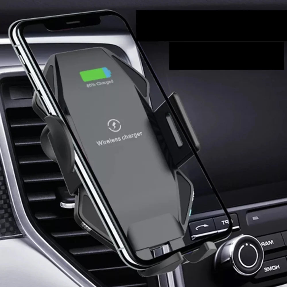 Wireless Car Charger, Saoqi 10W Smart Sensor Auto Clamping Air Vent Dashboard Windshield Car Phone Holder Mount, iPhone, Samsung, Google, LG, etc