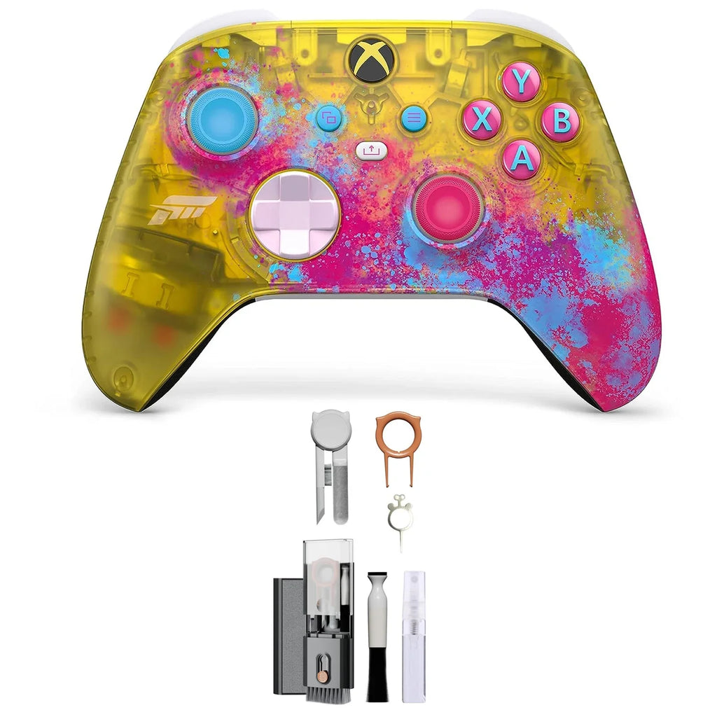 Xbox Wireless Controller Forza Horizon 5 Limited Edition For Xbox X|S, Xbox One, PCs with Cleaning Kit Bolt Axtion Premium Like New