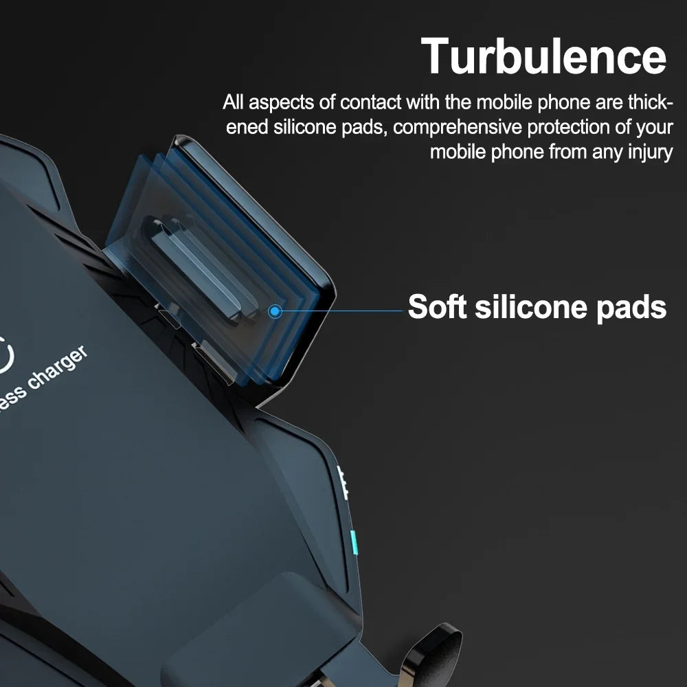 Wireless Car Charger, Saoqi 10W Smart Sensor Auto Clamping Air Vent Dashboard Windshield Car Phone Holder Mount, iPhone, Samsung, Google, LG, etc