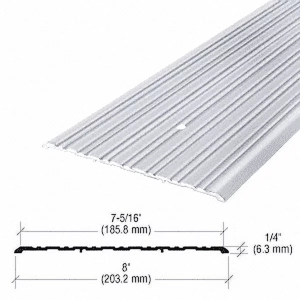 CRL 492A185 8" Aluminum Commercial Saddle Threshold - 185" Length