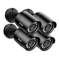 ANNKE 4 Pack 1080P HD TVI Home Security Camera Outdoor Indoor, 1920TVL, IP66 Waterproof, Night/Day Vision, Surveillance CCTV Bullet Camera