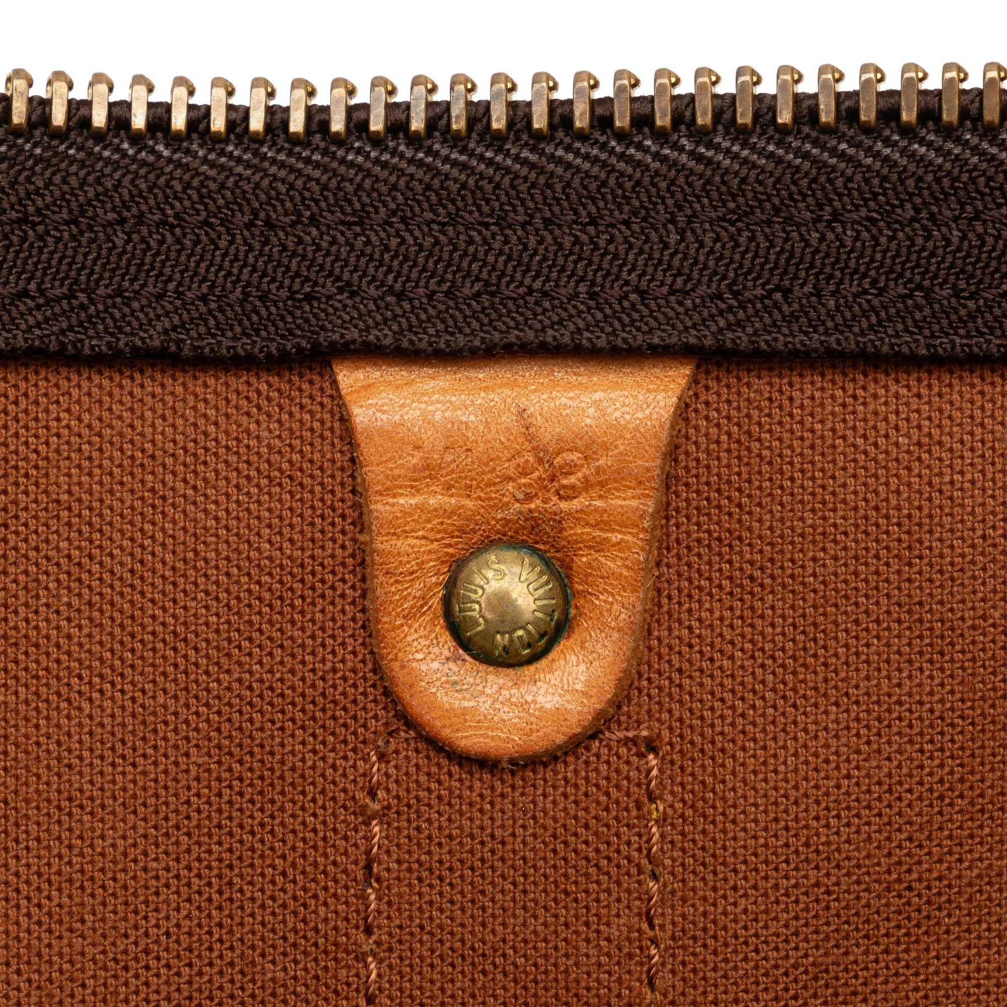 Pre-Owned Authenticated Louis Vuitton Monogram Keepall 60 Canvas Brown Travel Bag WeekenderBag Unisex (Fair)