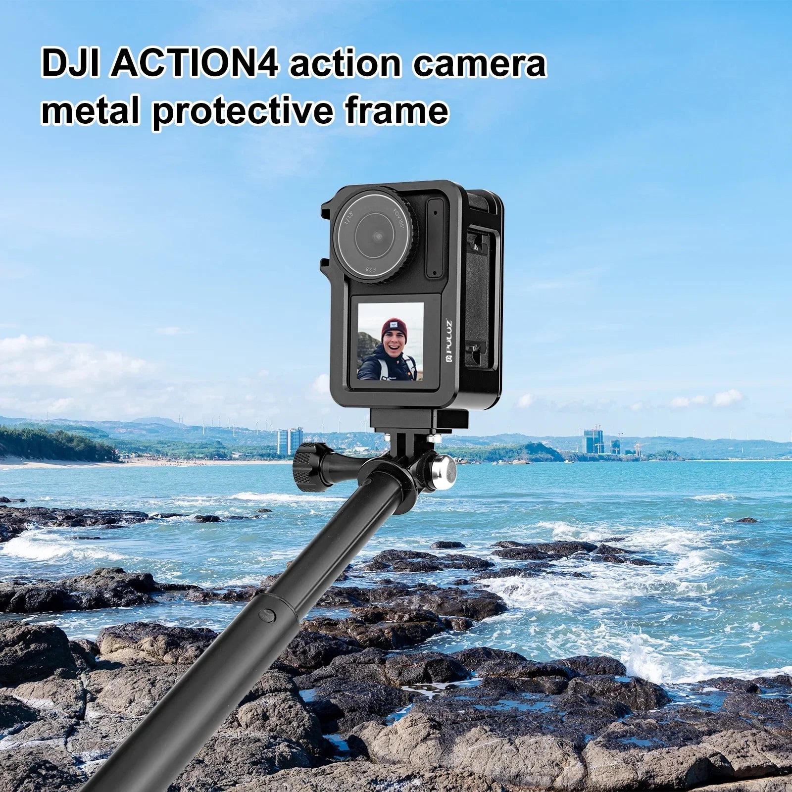 PULUZ Camera Cage DJI 4/3, Aluminum Alloy Protective Frame Camera