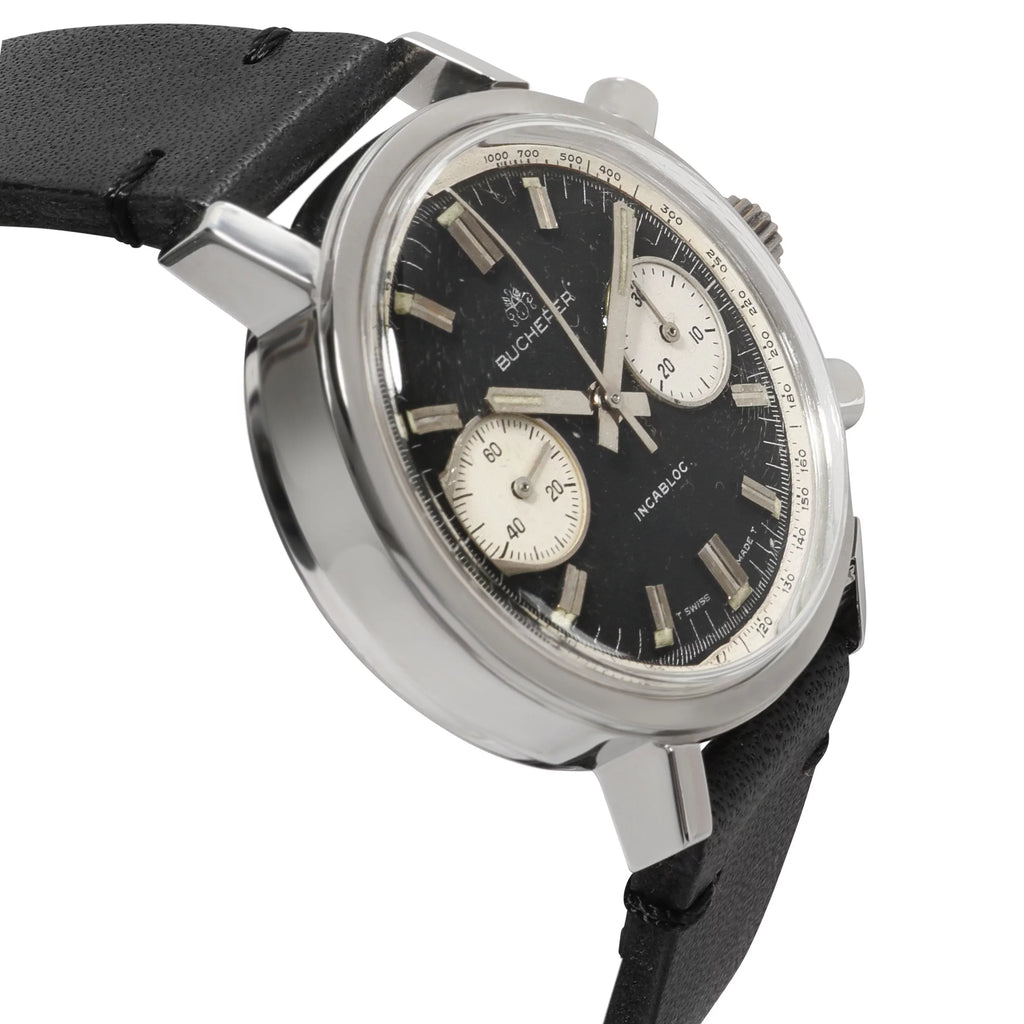 Bucherer Chrono Chrono Men's Vintage Watch in Stainless Steel Pre-Owned